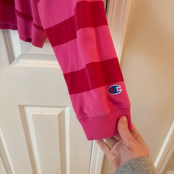Champion Oversized Striped Boxy Sweatshirt - XL - Picture 6 of 6